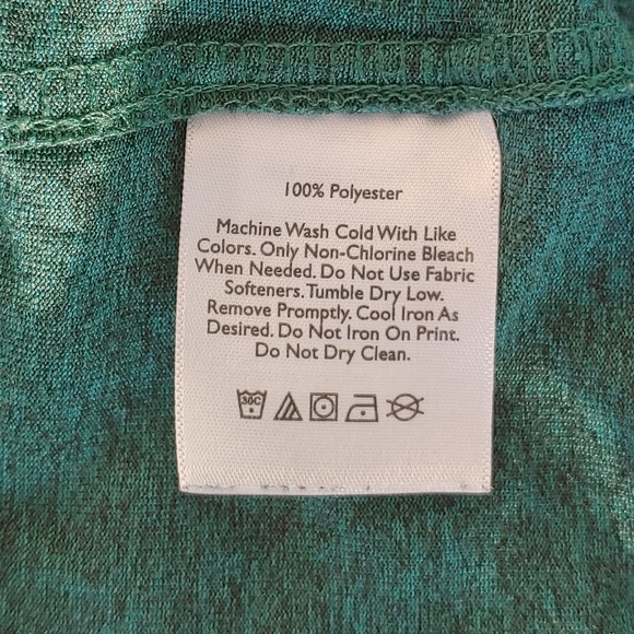 ✨Lightweight✨Eddie Bauer Motion Performance Moisture Wicking T Shirt Teal  XXL - Picture 3 of 3